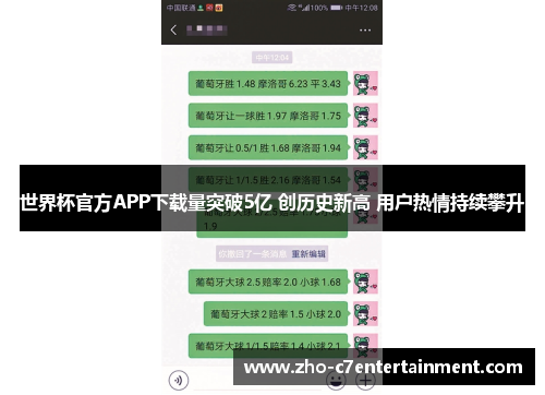 世界杯官方APP下载量突破5亿 创历史新高 用户热情持续攀升 世界杯官方APP下载量突破5亿 创历史新高 用户热情持续攀升